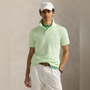 ralph lauren men’s classic fit mineral-dyed mesh polo shirt | size s